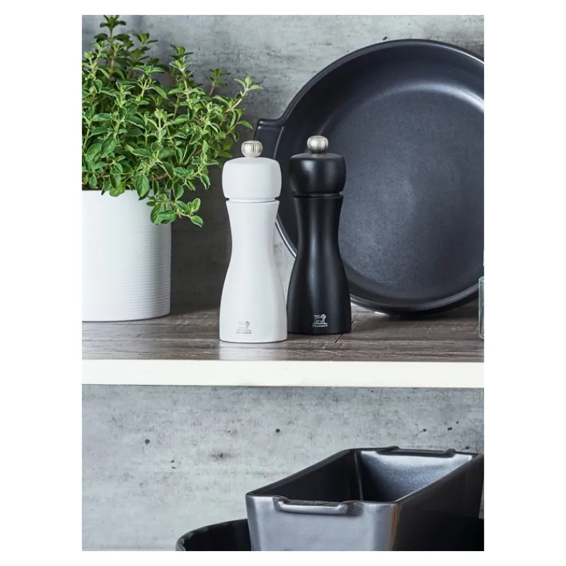 PEUGEOT Moulin|Duo Moulin à Poivre et à Sel Tahiti 20 cm Noir et Blanc