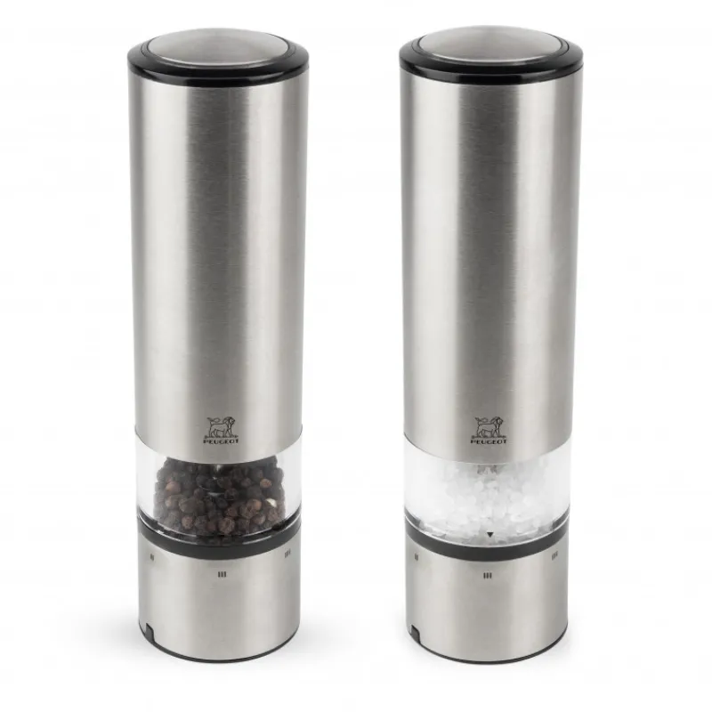PEUGEOT Moulin|Duo Moulin à Poivre et Sel Electrique Elis Sense U'Select 20 cm Inox