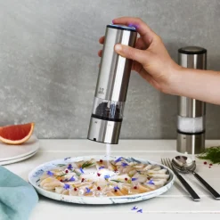 PEUGEOT Moulin|Duo Moulin à Poivre et Sel Electrique Elis Sense U'Select 20 cm Inox