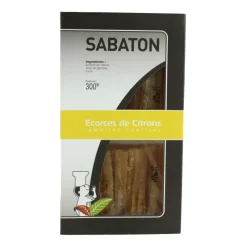 SABATON Fruits Confits|Ecorces Citron Confit en Lamelles 150 g (x2)