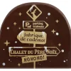 FLORENSUC Décoration Comestible|Embout de Bûche Pancartes de Noël 8,4 cm Décor en Chocolat (x42)