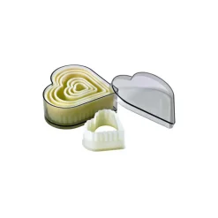 MALLARD FERRIERE Emporte Pièce - Découpoir Pâtisserie|Emporte Pièce Coeur Cannelé Polyglass (x7)
