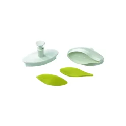 MALLARD FERRIERE Emporte Pièce - Découpoir Pâtisserie|Emporte Pièce Feuille Pétale de 6 cm (x2)