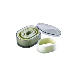 MALLARD FERRIERE Emporte Pièce - Découpoir Pâtisserie|Emporte Pièce Ovale Uni Polyglass (x7)