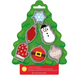 WILTON Emporte Pièce - Découpoir Pâtisserie|Emporte Pièces Noël Étain (x6)