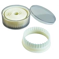 IBILI Emporte Pièce - Découpoir Pâtisserie|Emporte-Pièce Rond Cannelé Polyglass (x9)