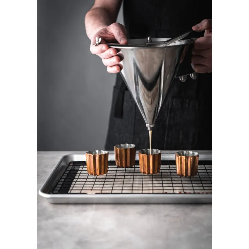 DE BUYER Entonnoir À Piston|Entonnoir à piston KWIK PRO Inox 1.9 L