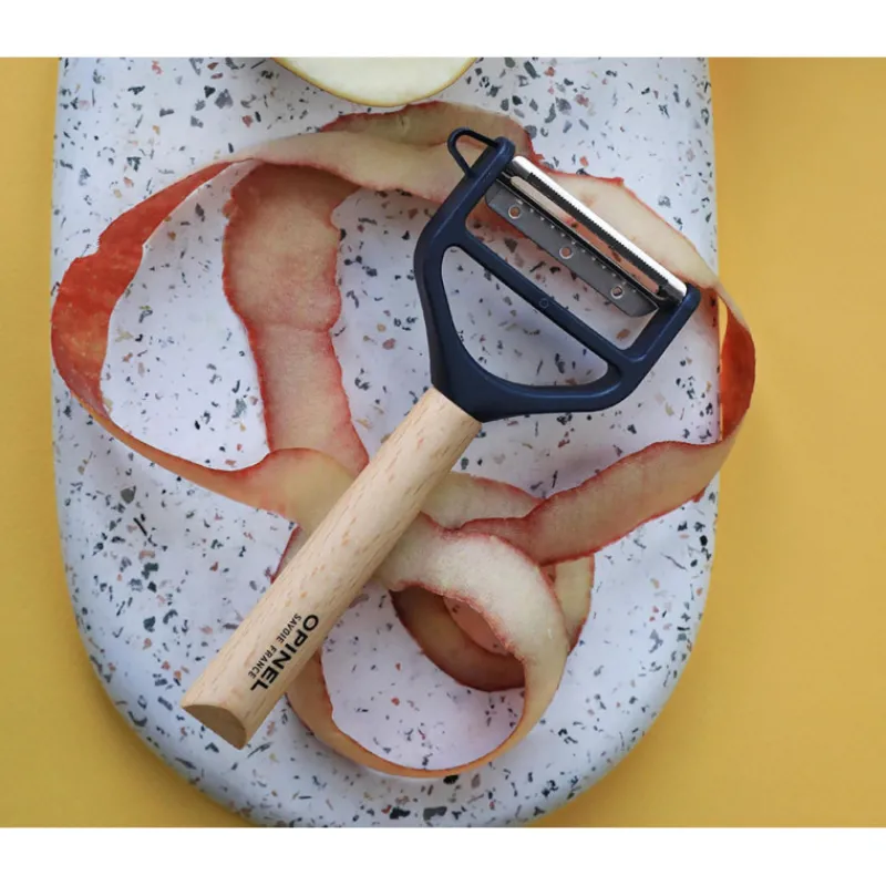 OPINEL Eplucheurs, Dénoyauteur|Eplucheur en Bois Bleu T-duo
