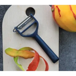 OPINEL Eplucheurs, Dénoyauteur|Eplucheur en Polymère Bleu T-duo