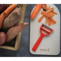 OPINEL Eplucheurs, Dénoyauteur|Eplucheur en Polymère Rouge T-duo