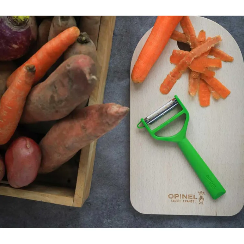 OPINEL Eplucheurs, Dénoyauteur|Eplucheur en Polymère Vert T-duo