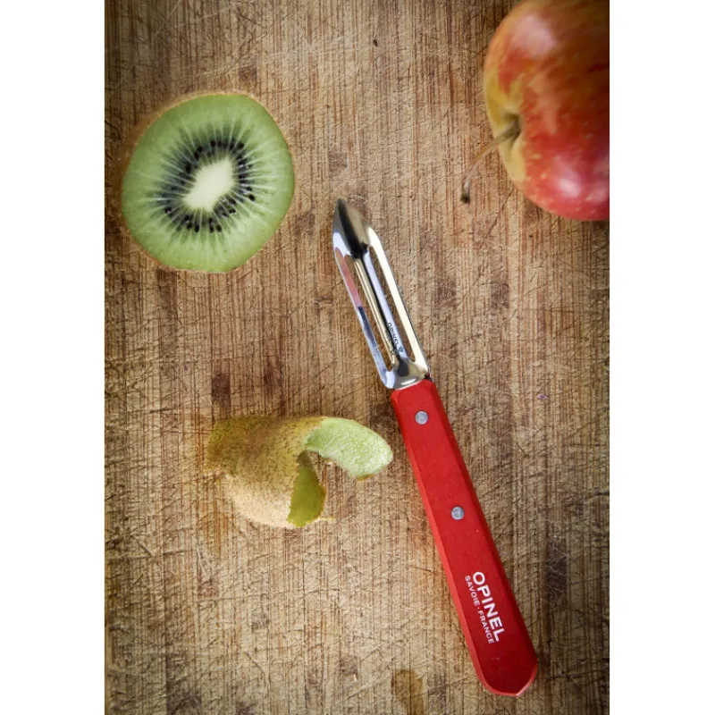 OPINEL Eplucheurs, Dénoyauteur|Eplucheur Microdenté N°115 Rouge