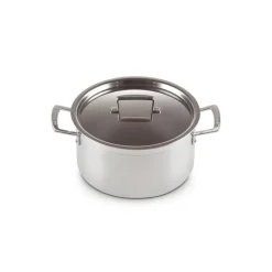 LE CREUSET Faitout|Faitout Inox 24 cm avec Couvercle