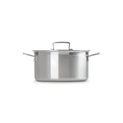 LE CREUSET Faitout|Faitout Inox 24 cm avec Couvercle