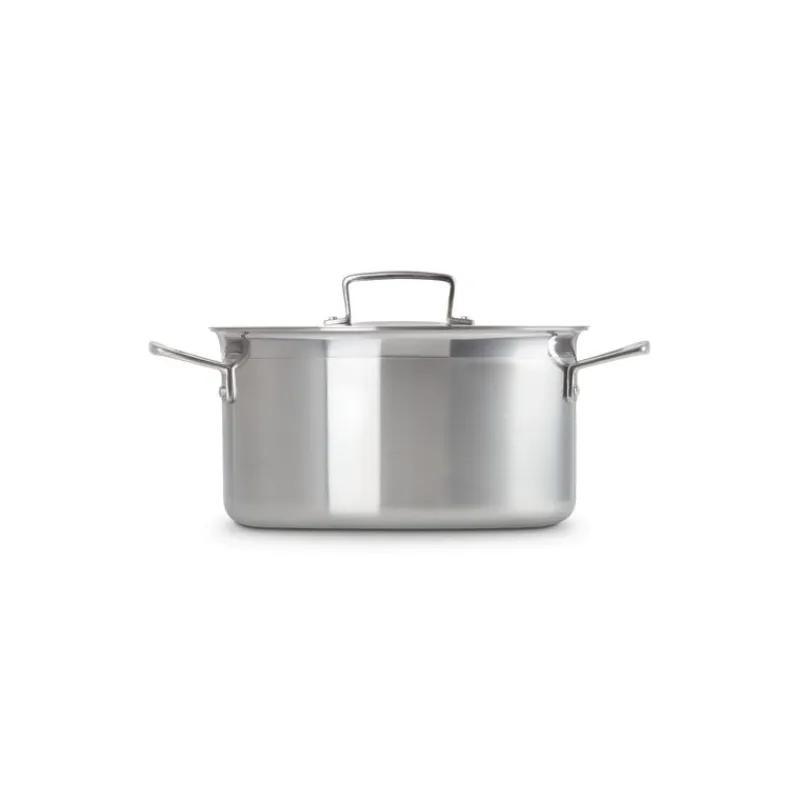 LE CREUSET Faitout|Faitout Inox 24 cm avec Couvercle