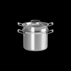 LE CREUSET Faitout|Faitout Inox 20 cm avec Panier Vapeur