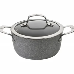 BALLARINI Faitout|Faitout Pierre 24 cm avec couvercle Salina Granitium