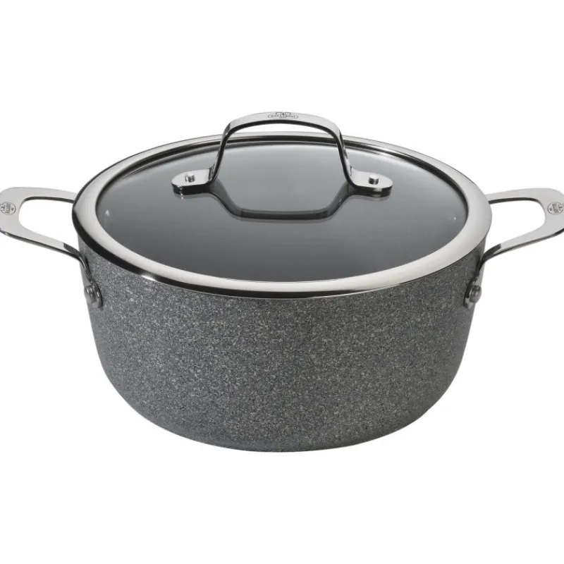 BALLARINI Faitout|Faitout Pierre 20 cm avec couvercle Salina Granitium