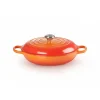 LE CREUSET Faitout|Faitout Volcanique en Fonte avec Intérieur Sable 30 cm Signature