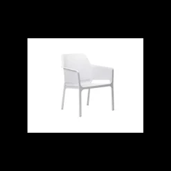 NARDI Mobilier Lounge|Salon De Jardin Professionnel|Fauteuil en Résine Blanc Net Relax