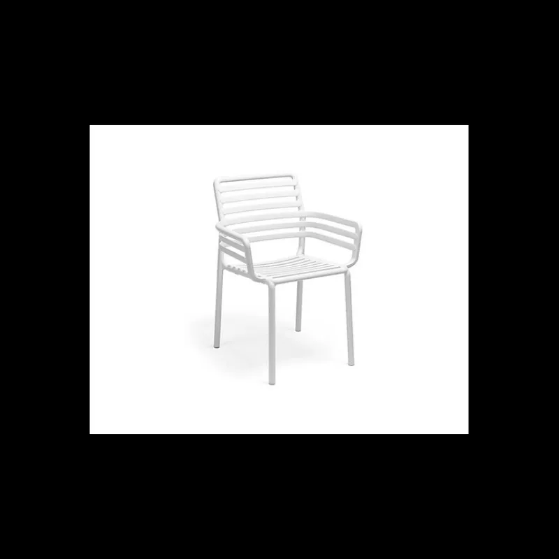 NARDI Mobilier Terrasse Restaurant|Fauteuil en Résine Doga Blanc