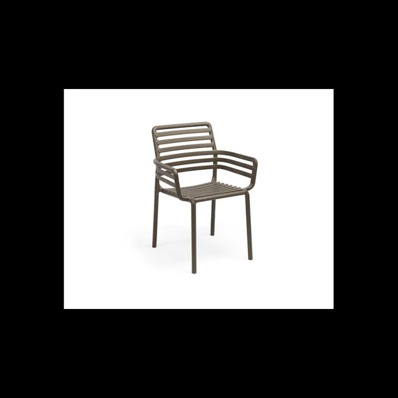 NARDI Mobilier Terrasse Restaurant|Fauteuil en Résine Doga Tabac