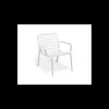 NARDI Mobilier Terrasse Restaurant|Fauteuil Relax en Résine Doga Blanc