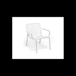 NARDI Mobilier Terrasse Restaurant|Fauteuil Relax en Résine Doga Blanc