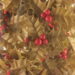 MALLARD FERRIERE Décoration Gâteau|Feuilles de Houx Triple Dorées x144