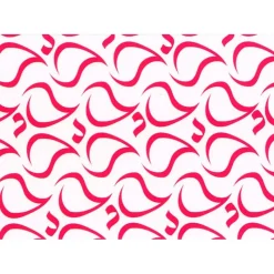 MALLARD FERRIERE Décoration Comestible|Feuilles de transfert chocolat vagues rouges 34 x 26,5 cm (x10)