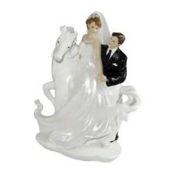 CUISINEADDICT Décoration Gâteau|Figurine Mariage Cheval Blanc 20 cm