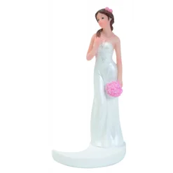 MALLARD FERRIERE Décoration Gâteau|Figurine Mariage Mariée Brune 15 cm