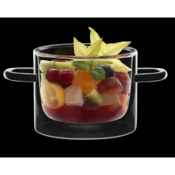 LUIGI BORMIOLI Servir, Présenter|FIN DE SERIE Casserole En Verre Double Paroi 12 cl (x2) THERMIC GLASS