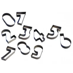 GOBEL Cercle À Patisserie|Emporte Pièce - Découpoir Pâtisserie|FIN DE SERIE Chiffre inox 7 Moule-Découpoir 100 mm