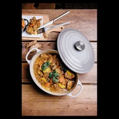 LE CREUSET Cocotte En Fonte|FIN DE SERIE Cocotte en fonte Ovale 29 cm Mist Grey Signature