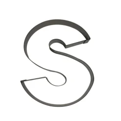 GOBEL Cercle À Patisserie|Emporte Pièce - Découpoir Pâtisserie|FIN DE SERIE Lettre inox S Moule-Découpoir