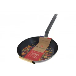 DE BUYER Poêles|FIN DE SERIE Poêle à Légumes Perforée Tôle Bleue Ø 28 cm Outdoor