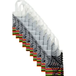 WILTON Emballage Alimentaire|FIN DE SERIE Sac à Bonbon Toile d'Araignée 13 x 8 x H 21 cm (x10)