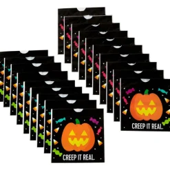 WILTON Emballage Alimentaire|FIN DE SERIE Sachet Bonbon Citrouille 15 x 15 cm (x18)