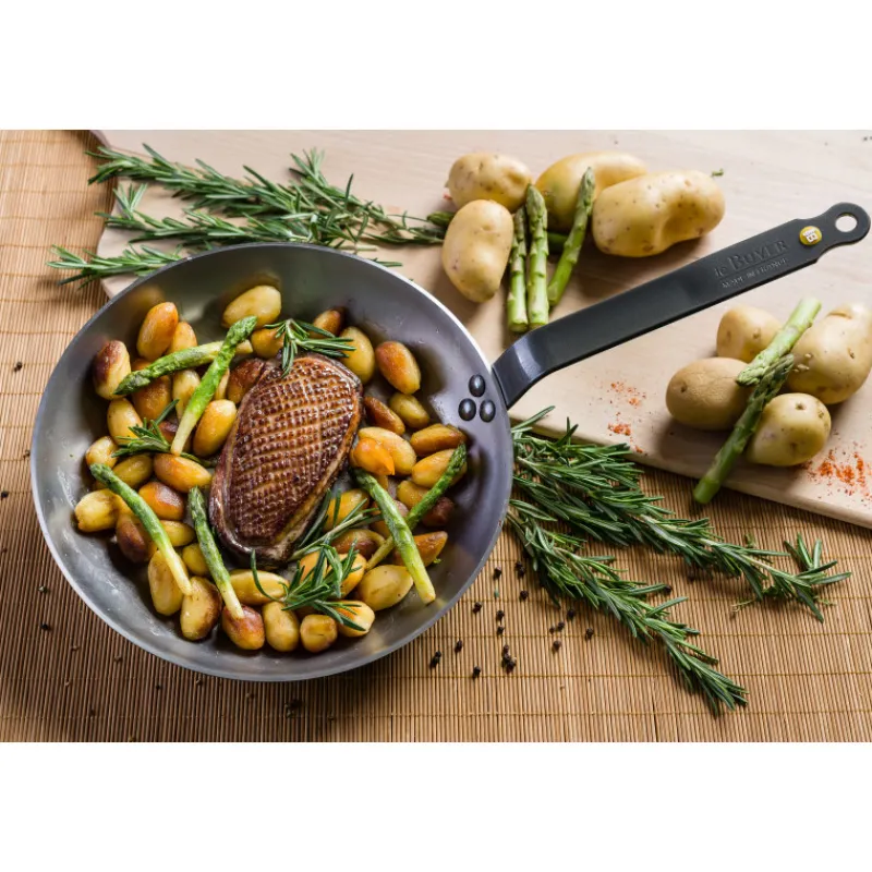 DE BUYER Woks|FIN DE SERIE Wok Ø 24 cm Mineral B Element