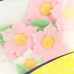 FLORENSUC Décoration Comestible|Fleurs de Narcisses roses et blanches x12 - en Azyme