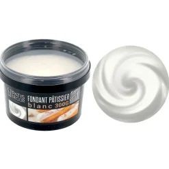 PATISDECOR Nappages Et Glaçages|Fondant Pâtissier Blanc 300 g Patisdécor