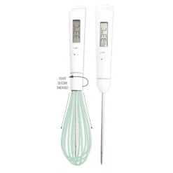 SCRAPCOOKING Thermomètre De Cuisine|Fouets De Cuisine|Fouet Thermomètre de Cuisine Amovible 27 cm Need'It