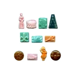 NORDIA Décoration Gâteau|Fèves Mélange Parisien Émail Couleur x144