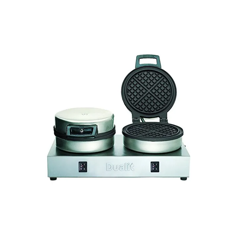 CUISINEADDICT Gaufrier|Gaufrier Professionnel Double Ø180 mm