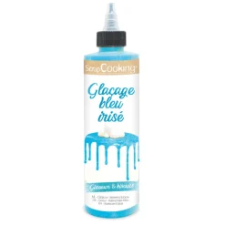 SCRAPCOOKING Nappages Et Glaçages|Glaçage Bleu Pailleté Goût Chocolat 140 g