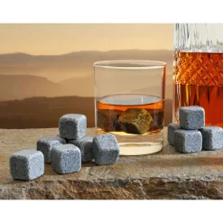 ON THE ROCKS Accessoires Bar|Glaçons Granit Bleu de Bretagne (x9)