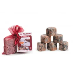 ON THE ROCKS Accessoires Bar|Glaçons Granit Rose de Bretagne x6