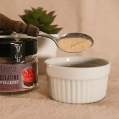 PATISDECOR Additifs Alimentaires|Gélatine Bovine en Poudre 200 Blooms 50 g Patisdécor