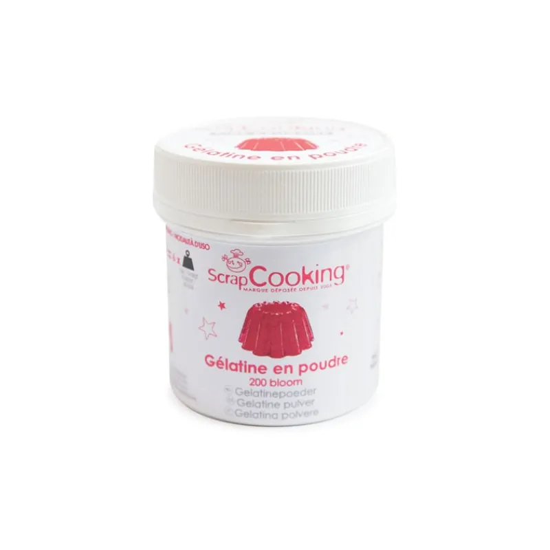SCRAPCOOKING Additifs Alimentaires|Gélatine en poudre 50 g 200 bloom